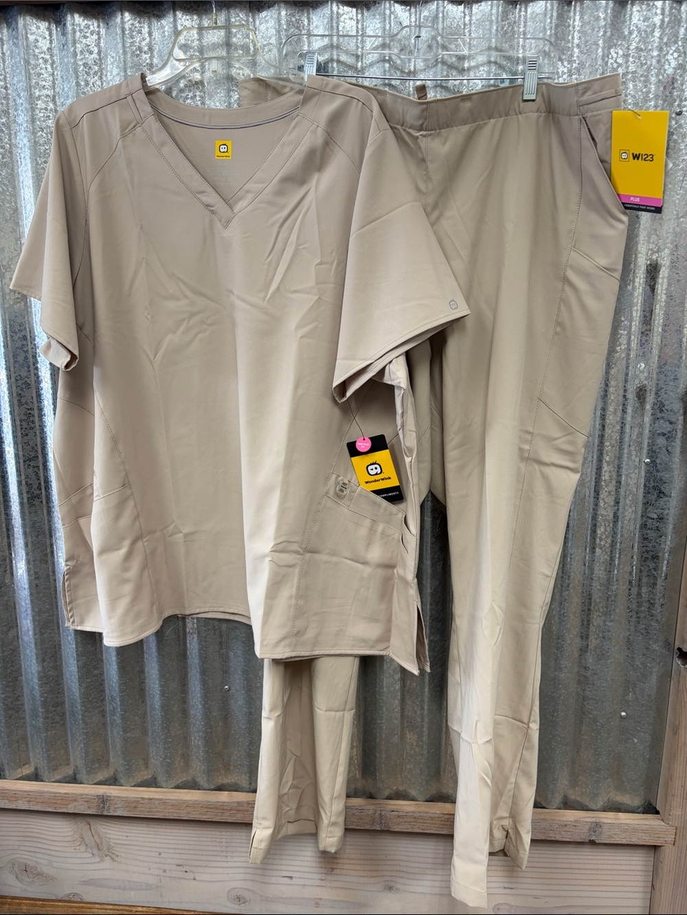 Women’s Khaki Scrub Set - W123 Top & Pants 3XL/ 3XLPant
